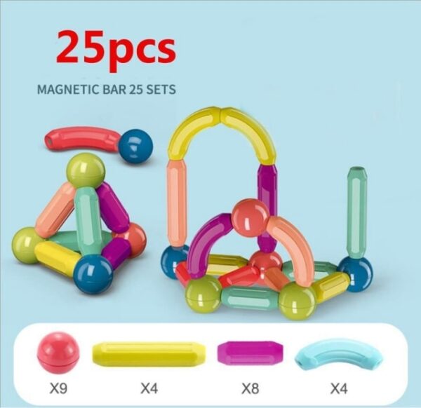 Educational Magnetic Sticks and Balls Set