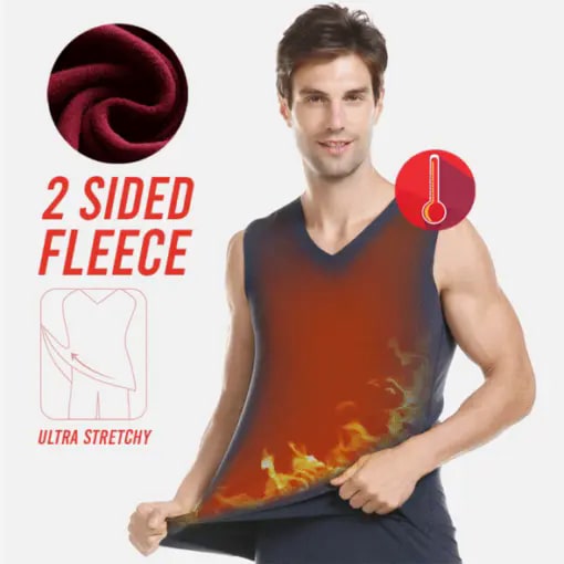 Dual Side Fleece V neck Vest