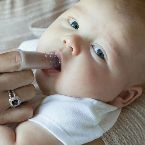 Dual-Sided Silicone Infant Finger Toothbrush