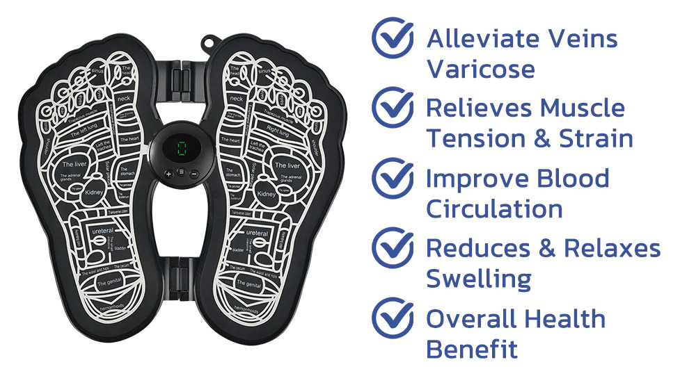 Ems Acupoints Stimulator Massage Foot Mat