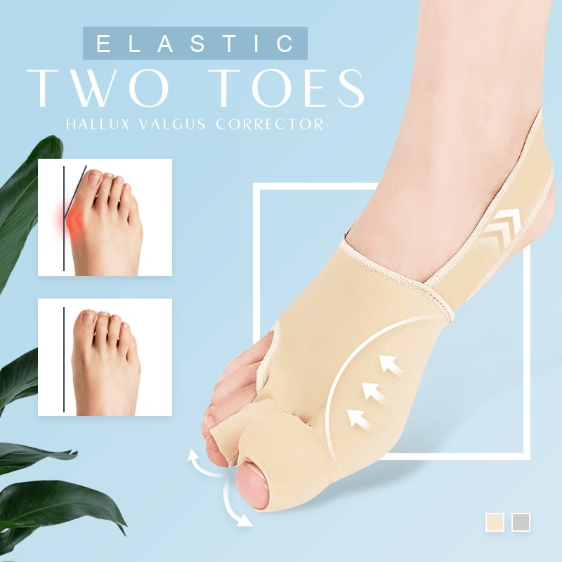 Elastic Two Toes Hallux Valgus Corrector