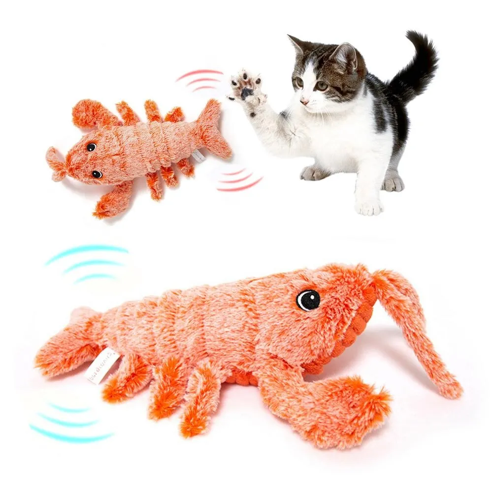 Electric Jumping Shrimp Cat Toy