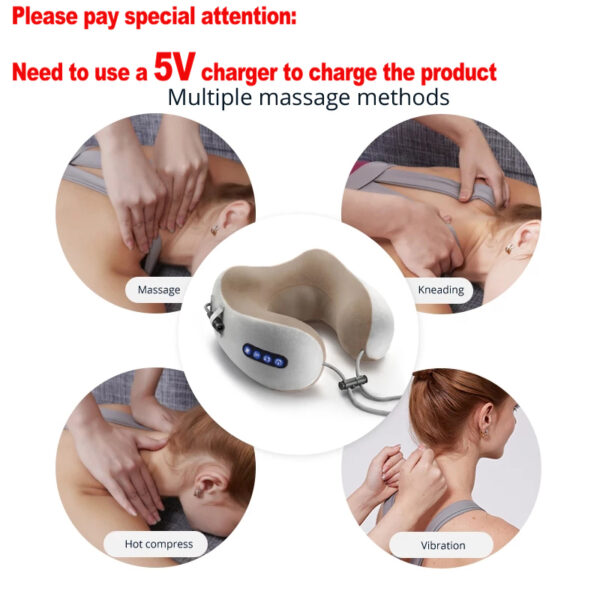 4-In-1 Electric Pillow Neck Massager