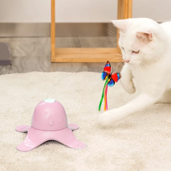 Electronic Rotating Butterfly Cat Toy