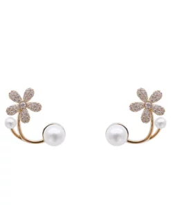 Elegant Flower Stud Earrings