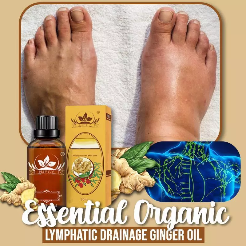 Essential Organic Lymphatic Drainage Ginger Oil