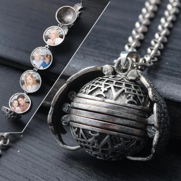 Expandable/Expanding Photo Locket (4 Photos)