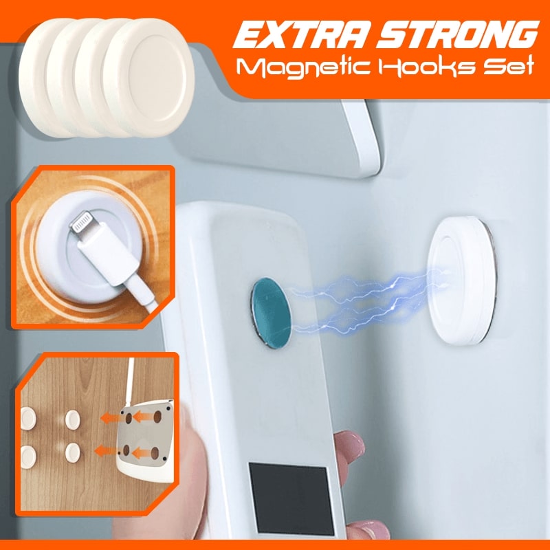 Extra Strong Magnetic Hooks Set