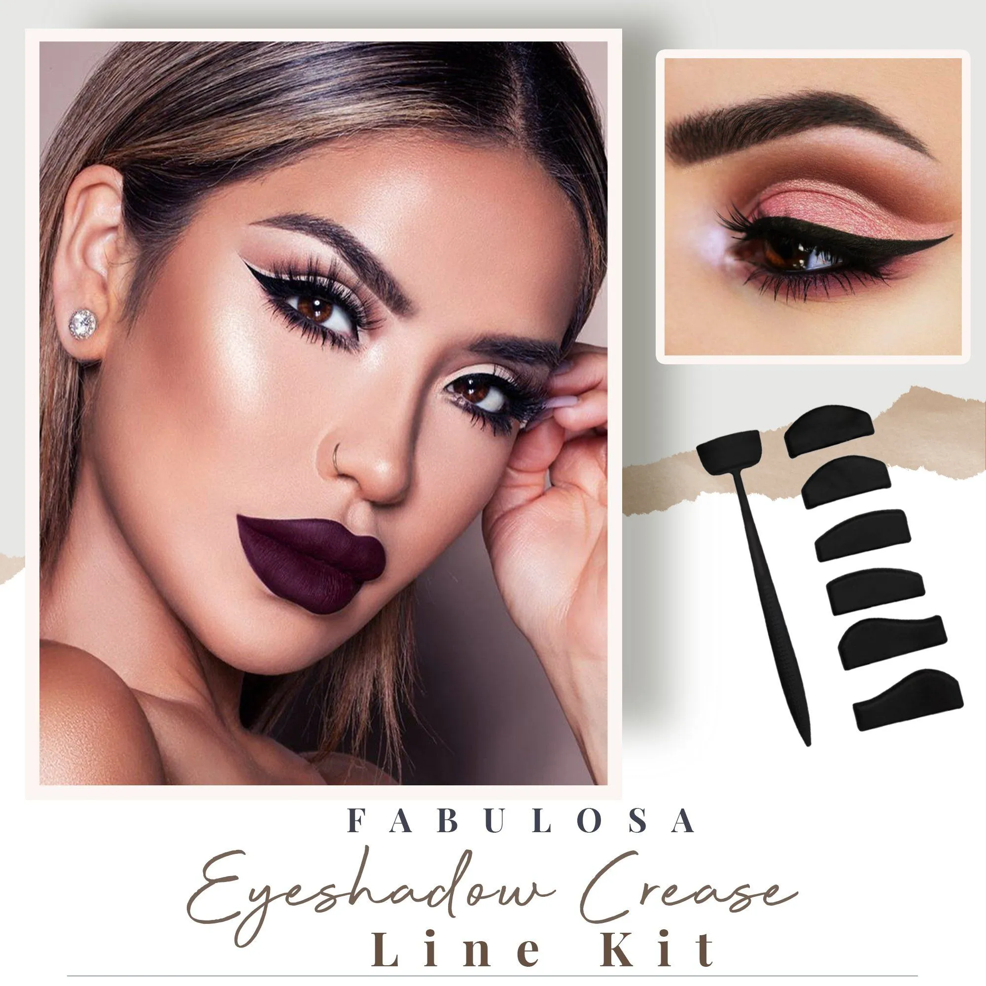 Fabulosa 6 in 1 Eyeshadow Crease Line Kit