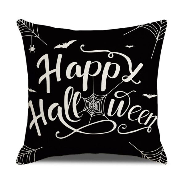 Halloween Pumpkin and Witch Printed Pillow Cases