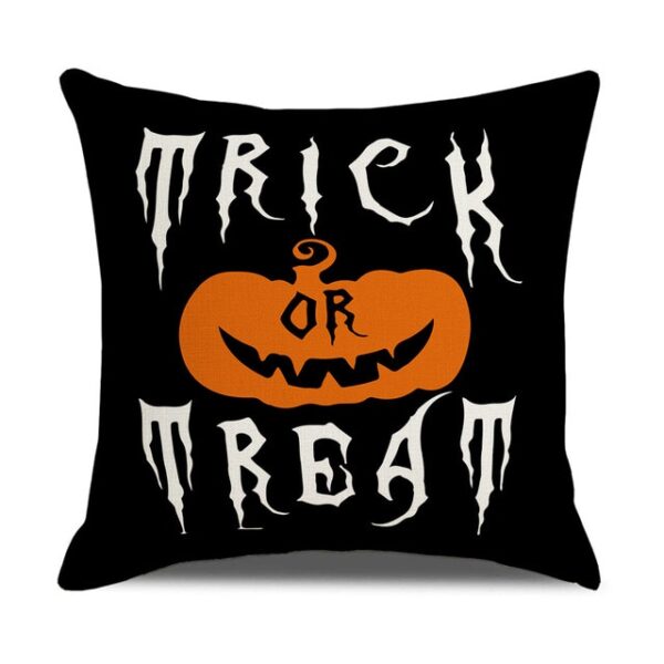 Halloween Pumpkin and Witch Printed Pillow Cases