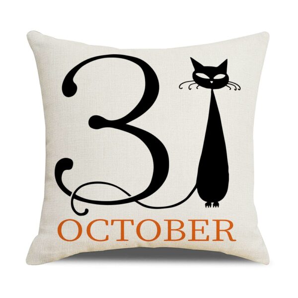 Halloween Pumpkin and Witch Printed Pillow Cases