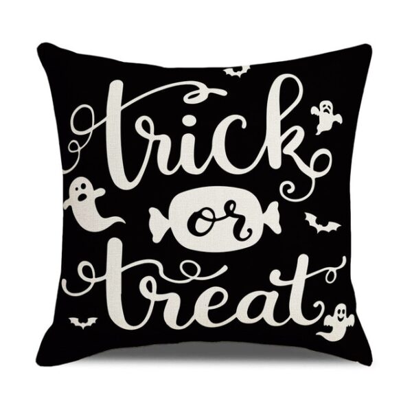 Halloween Pumpkin and Witch Printed Pillow Cases