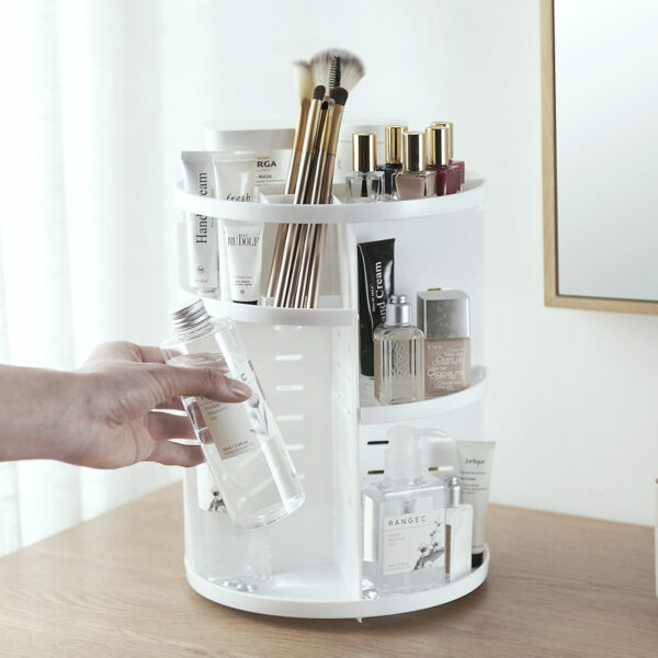 360-Degree Rotating Makeup Organizer