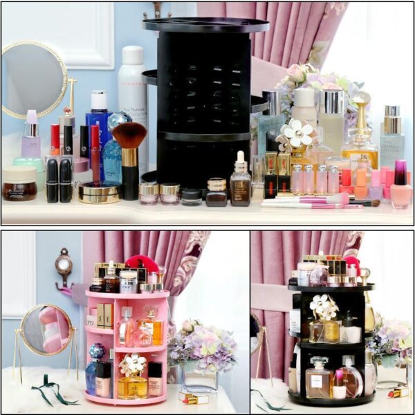 360-Degree Rotating Makeup Organizer