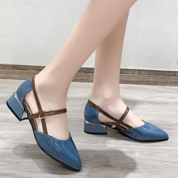 Pointed Toe Low Heel Sandals