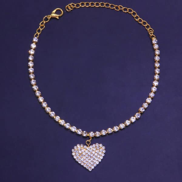 Full Diamond Love Anklet