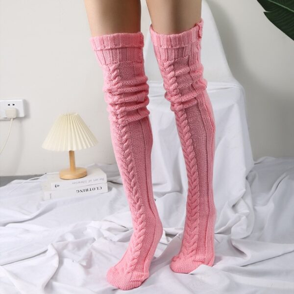 Thick Slim Warm Knitted Stockings