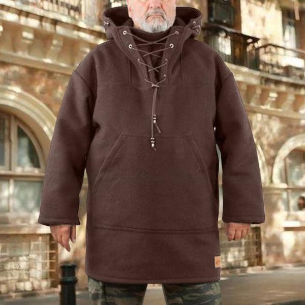 Men's Outdoor Wool Anorak Jacket