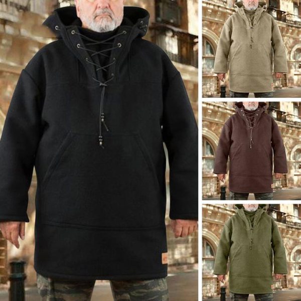 Men's Outdoor Wool Anorak Jacket