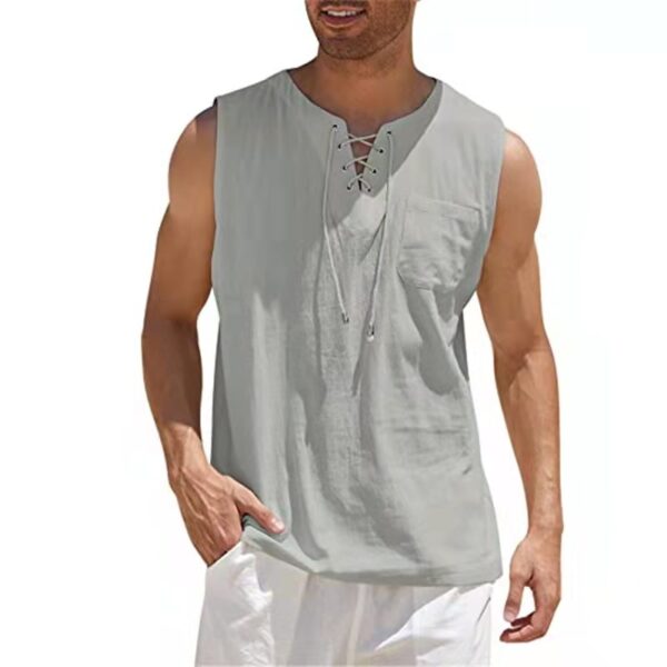 Men's Cotton Linen Tank Tops