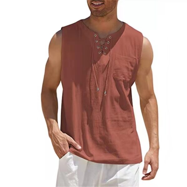 Men's Cotton Linen Tank Tops