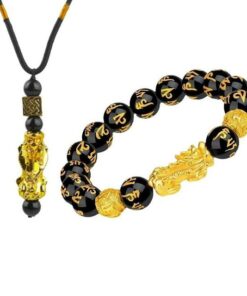 Black 24k Piao Gold Bracelet