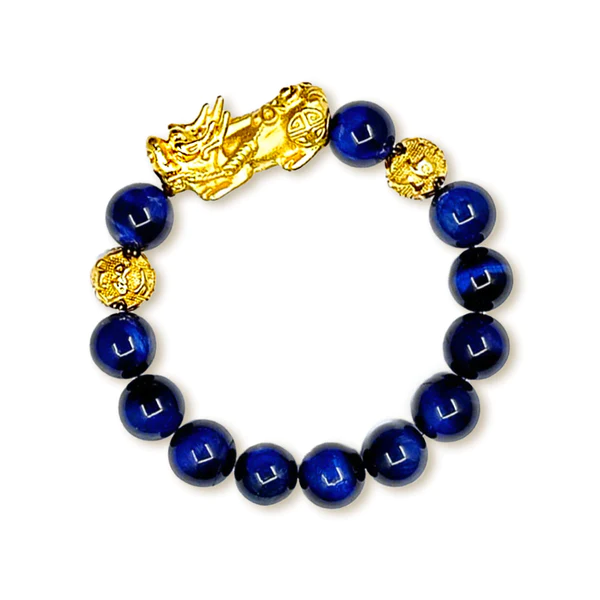 FengShui Tigereye Blue Pi Xiu Bracelet