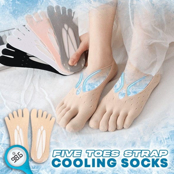 Five Toes Strap Cooling Socks