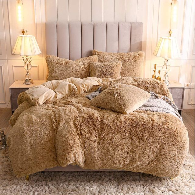 Fluffy Ultra Soft Velvet Duvet Cover Set