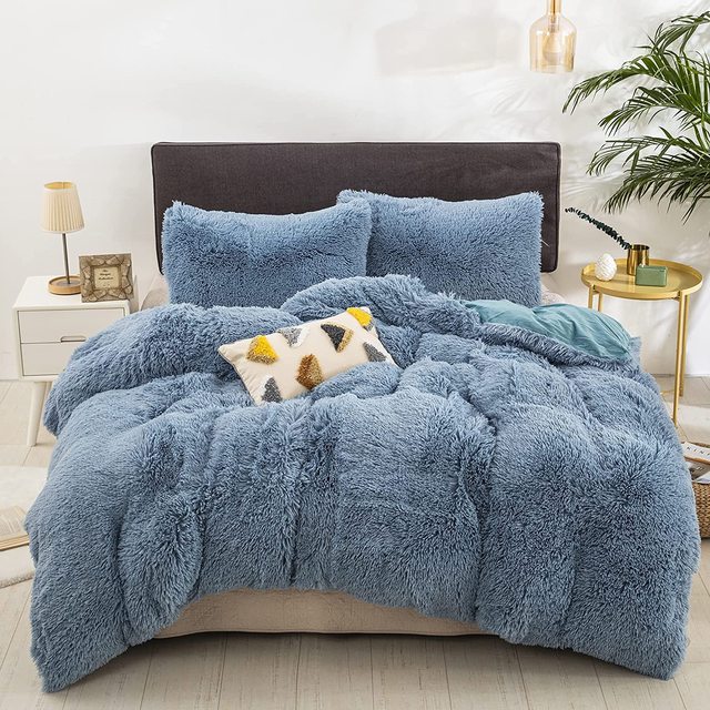 Fluffy Ultra Soft Velvet Duvet Cover Set