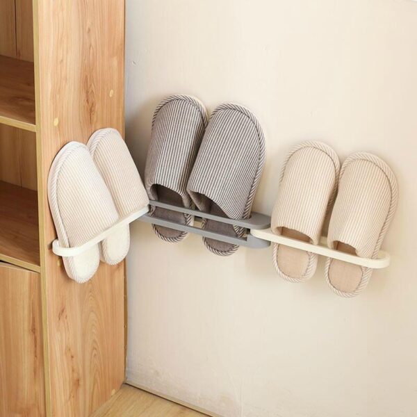 Drill-Free Slippers Rack