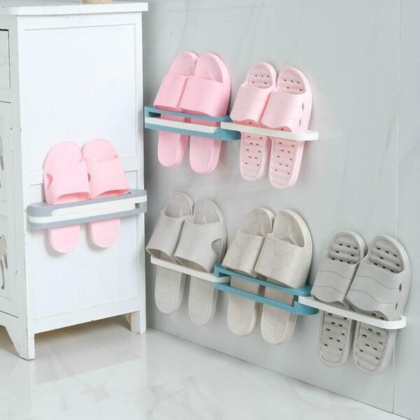 Drill-Free Slippers Rack