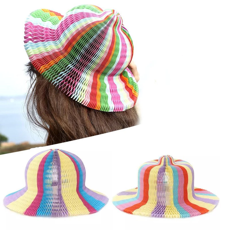 Foldable Magic Vase Paper Sun Hats