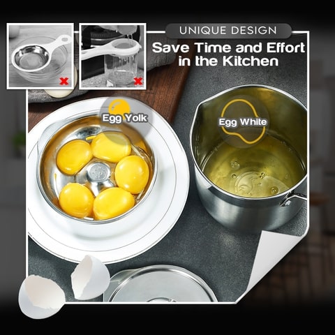 Stainless Steel Egg Yolk White Separator