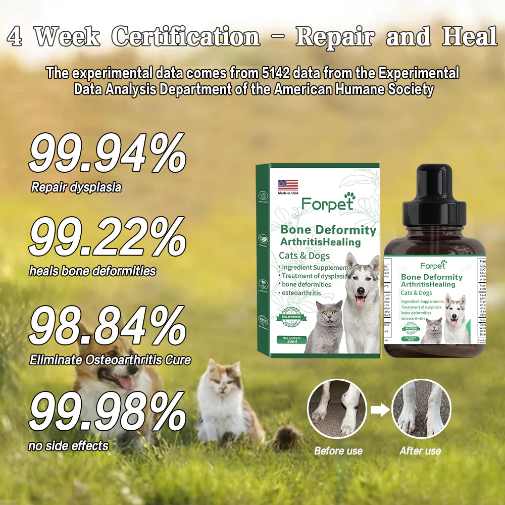 Forpet Pet Drops & Developmental Abnormalities  Bone Deformities  Osteoarthritis Healing Drops