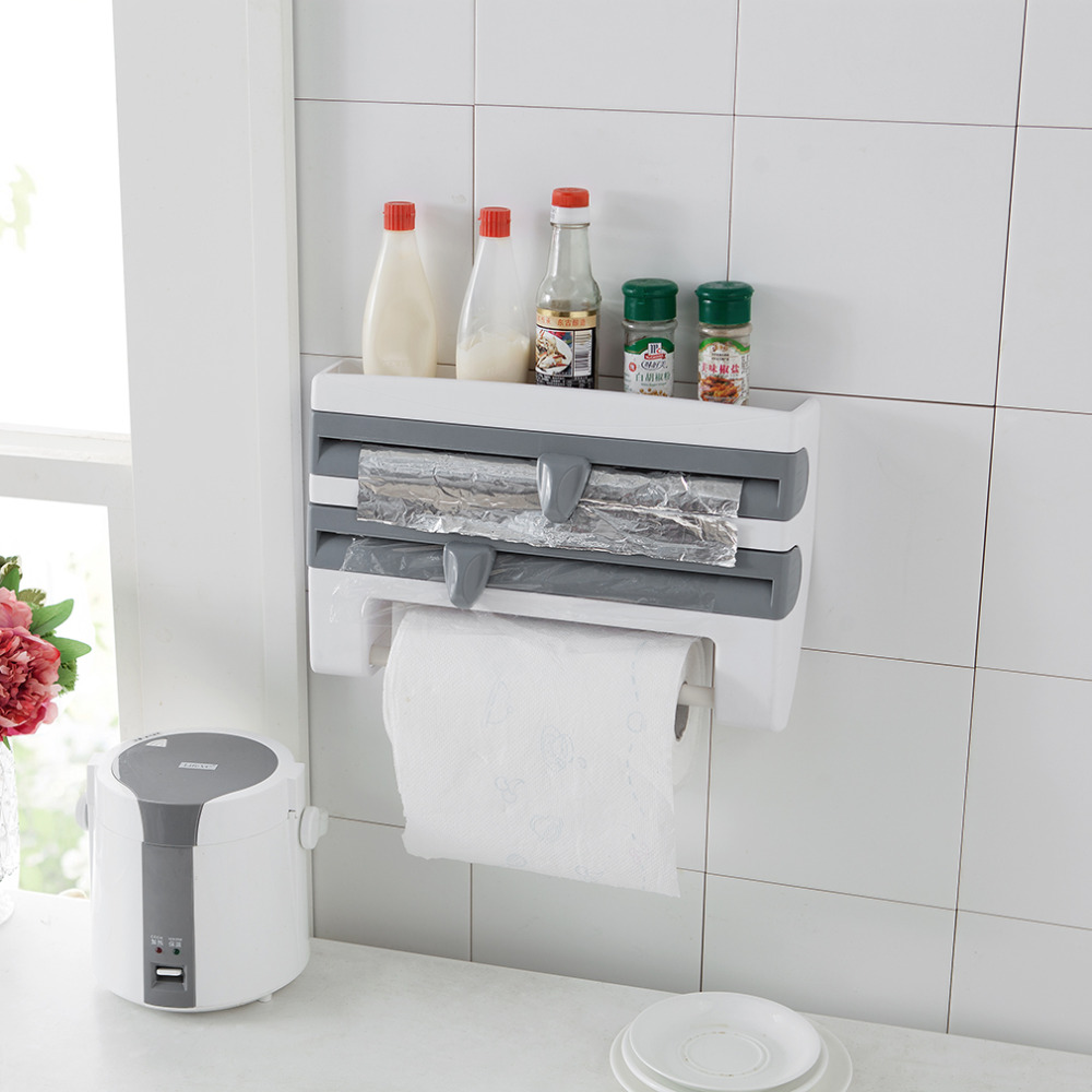 Multi-function 4-in-1 Kitchen Towel Dispenser