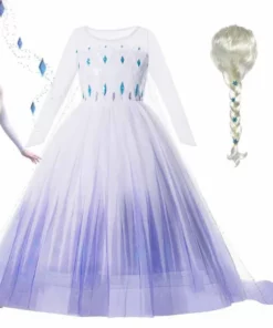 Frozen Princess Elsa Snow Queen Costume for Kids