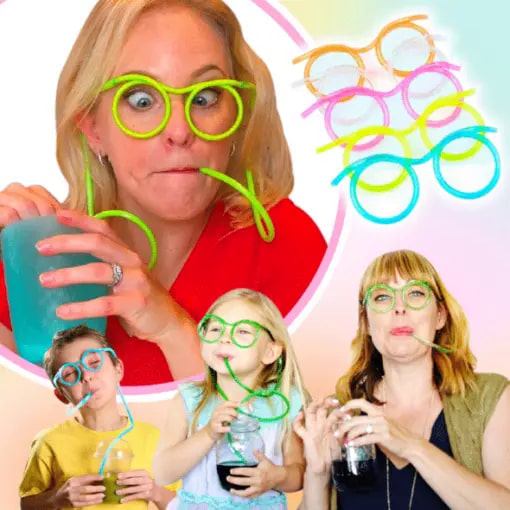 Funny Drinking Straw Glasses