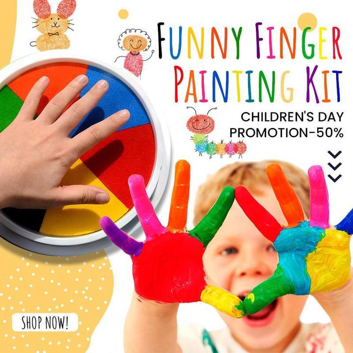 Funny Finger Painting Kit