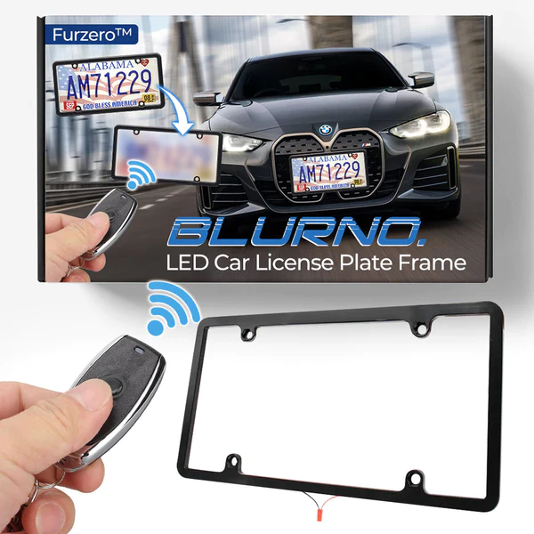 Remifa Anti-Tracking AUTO BlurPlate LCD Car License Plate Frame