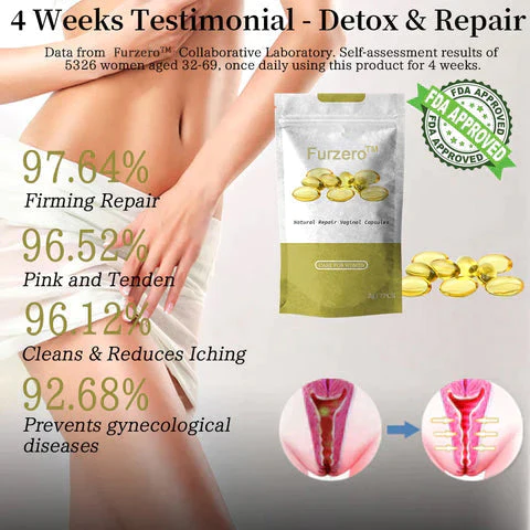 Furzero Instant Itching Stopper & Detox and Slimming & Firming Repair & Pink and Tender Natural Capsules