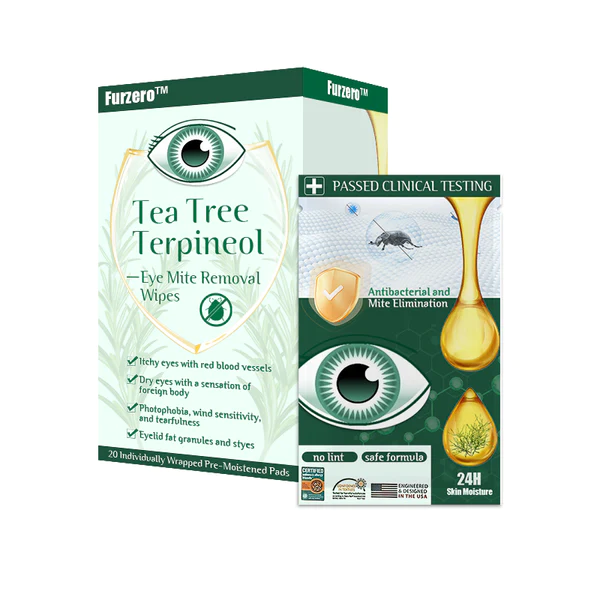 Furzero Tea Tree Terpineol Eye Mite Removal Wipes