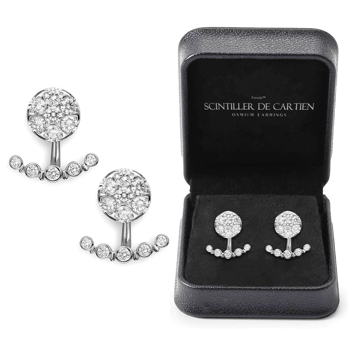 Futusly Scintiller De Cartien Osmium Earrings