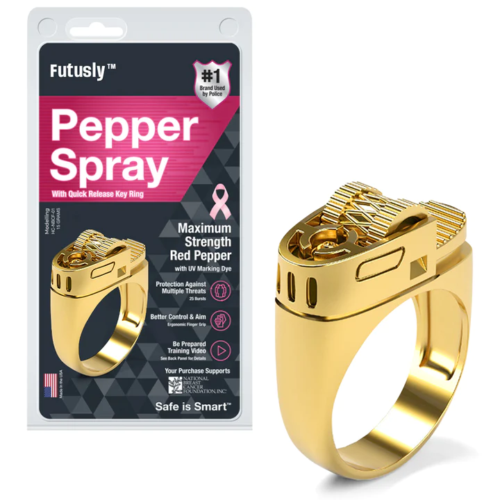 Futusly Speederupt 30 Bursts Pepper Spray Ring