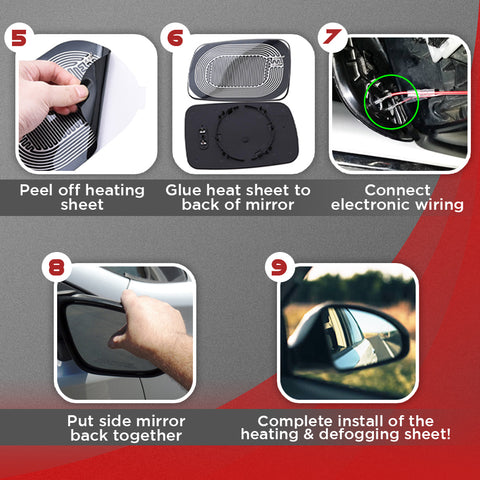 Rearview Mirror Defogging Heating Sheets