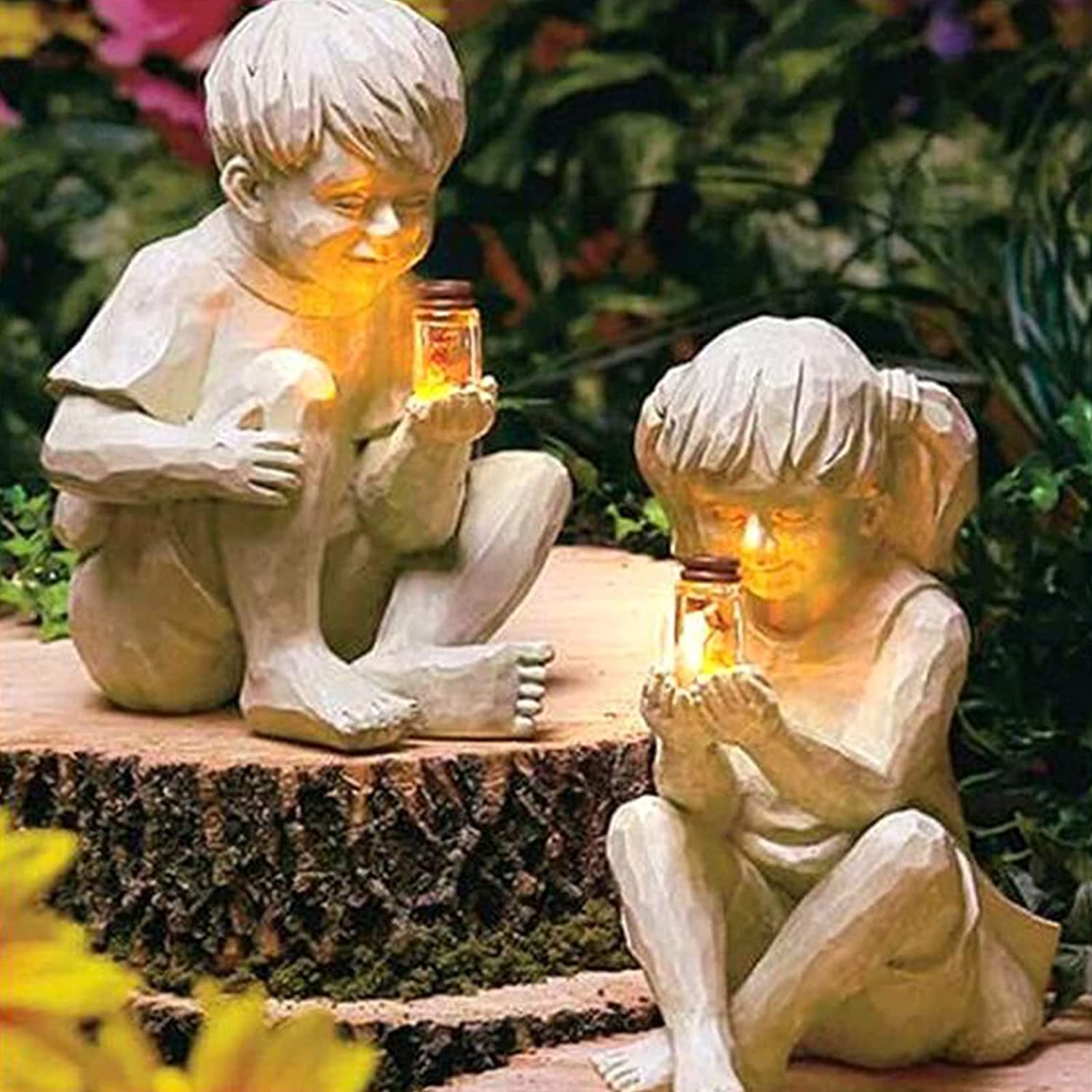 Garden Kids Statue Light