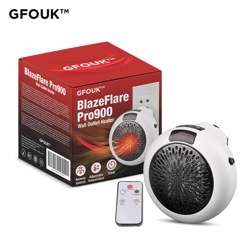 GFOUK BlazeFlare Pro900 Wall Outlet Heater