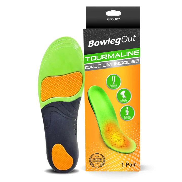 GFOUK BowlegOut Tourmaline Alignment Calcium Insoles