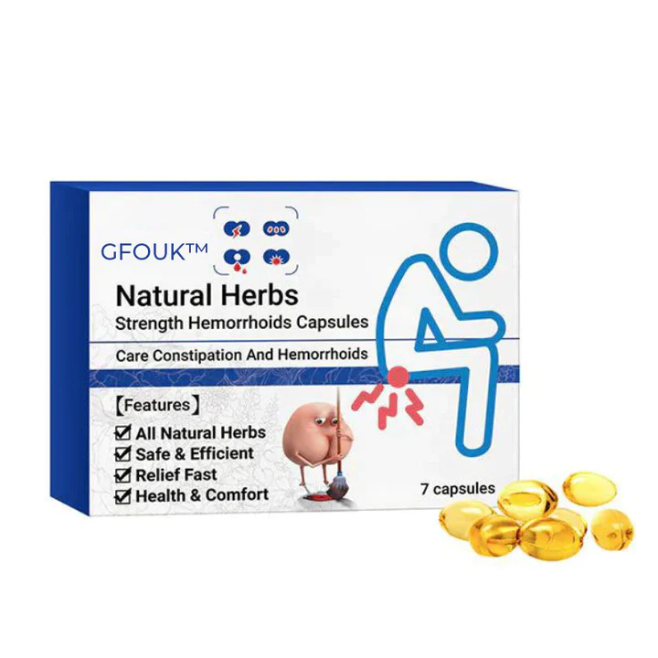 GFOUK PRO Natural Herbal Strength Hemorrhoid Capsules